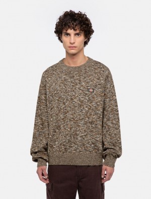 Jumpers ανδρικα Dickies Oakport Marl σοκολάτα | 593336584