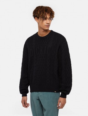 Jumpers ανδρικα Dickies Script Cable μαυρα | 574322417