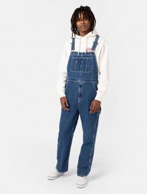 Overalls ανδρικα Dickies Denim Classic Bib μπλε | 297262993
