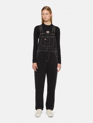 Overalls γυναικεια Dickies Denim Classic Bib μαυρα | 364070396