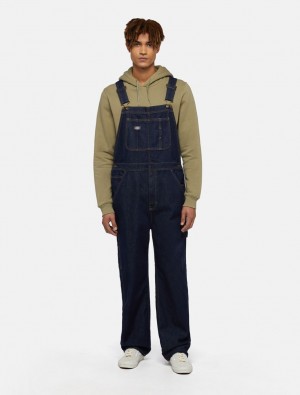 Overalls ανδρικα Dickies Denim Classic Bib σκουρο μπλε | 341694139