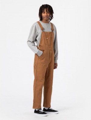Overalls ανδρικα Dickies Duck Canvas Classic Bib καφε | 644238431