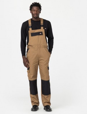 Overalls ανδρικα Dickies Everyday Bib And Brace Χακί | 893395762