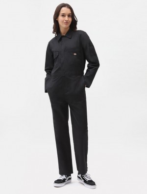 Overalls γυναικεια Dickies Haughton Long-Sleeve μαυρα | 919010000