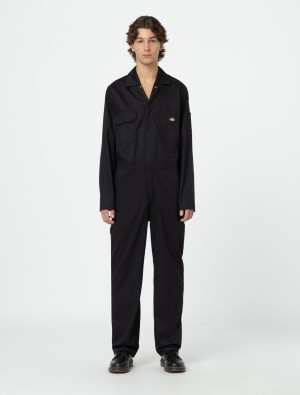 Overalls ανδρικα Dickies Haughton μαυρα | 168049197