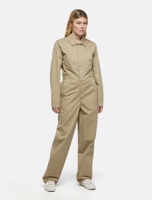 Overalls γυναικεια Dickies Sun Prairie Χακί | 766315120