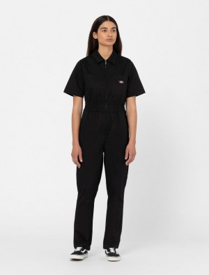 Overalls γυναικεια Dickies Vale μαυρα | 185009276