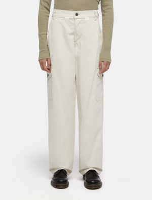 Παντελονι Cargo γυναικεια Dickies Duck Canvas ασπρα | 163653693