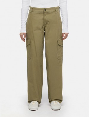 Παντελονι Cargo γυναικεια Dickies Duck Canvas Ελιά | 750321494
