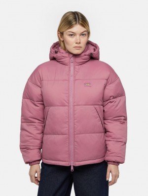 Μπουφαν γυναικεια Dickies Alatna Oversized Puffer ροζ | 134842931