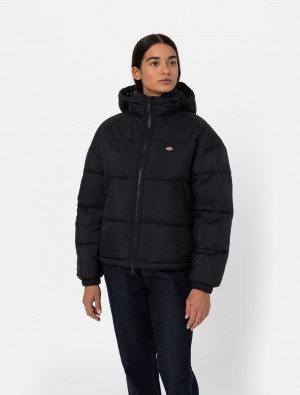 Μπουφαν γυναικεια Dickies Alatna Oversized Puffer μαυρα | 58194255