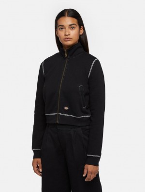 Φούτερ γυναικεια Dickies Arlee Zip-Through μαυρα | 344449378