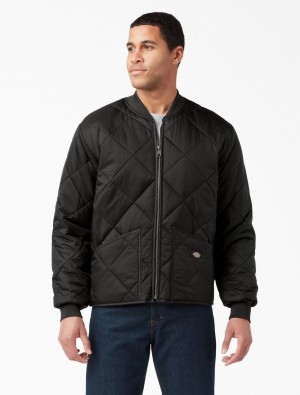 Μπουφαν ανδρικα Dickies Diamond Quilted μαυρα | 345505100