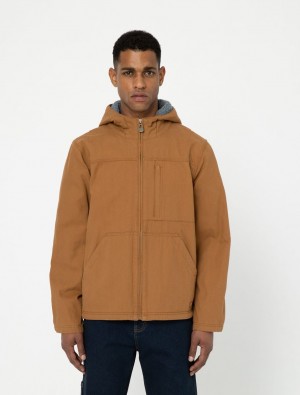 Μπουφαν ανδρικα Dickies Duck Lined καφε | 12828542