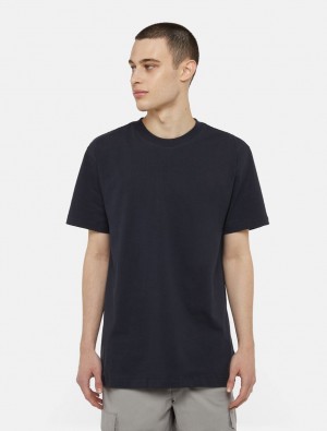 μπλουζακια ανδρικα Dickies Everyday Short Sleeve σκουρο μπλε | 85861345