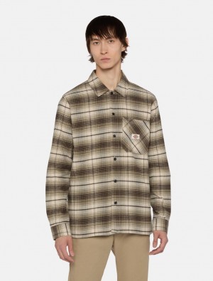 πουκαμισα ανδρικα Dickies Forest Check πρασινο | 966201294