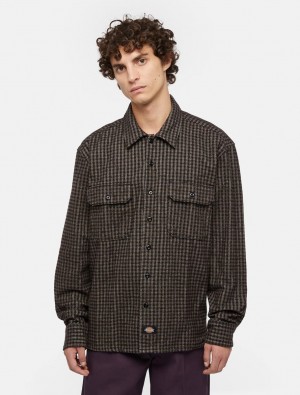 πουκαμισα ανδρικα Dickies Frenchtown καφε | 372298946