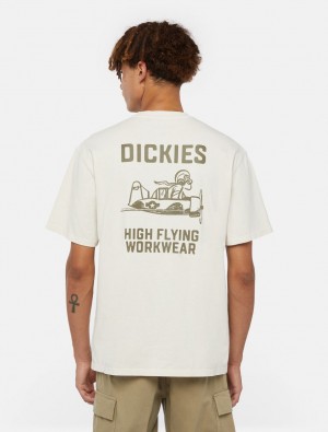 μπλουζακια ανδρικα Dickies High Flying Workwear ασπρα | 20381530