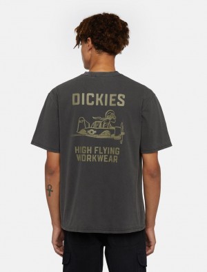 μπλουζακια ανδρικα Dickies High Flying Workwear γκρι | 450139113