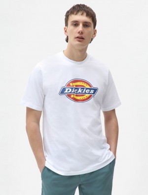 μπλουζακια ανδρικα Dickies Icon Logo Short Sleeve ασπρα | 108122774