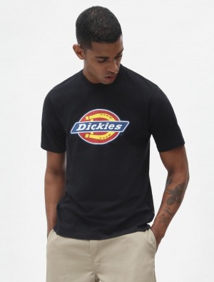 μπλουζακια ανδρικα Dickies Icon Logo Short Sleeve μαυρα | 510140638