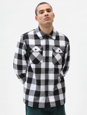 πουκαμισα ανδρικα Dickies Lined Sacramento μαυρα | 941392961