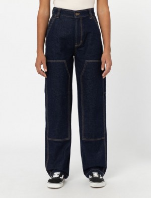 Τζιν γυναικεια Dickies Madison Double Knee σκουρο μπλε | 645508534