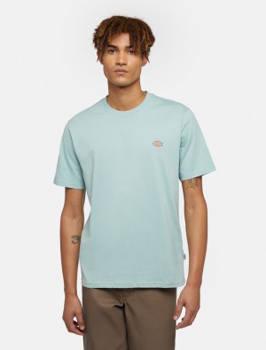 μπλουζακια ανδρικα Dickies Mapleton Short Sleeve μπλε | 27632174