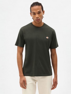 μπλουζακια ανδρικα Dickies Mapleton Short Sleeve πρασινο | 385493869