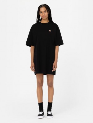 Φορεμα γυναικεια Dickies Mapleton T-Shirt μαυρα | 504526570