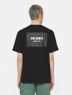 μπλουζακια ανδρικα Dickies Max Meadows Short Sleeve μαυρα | 237198596