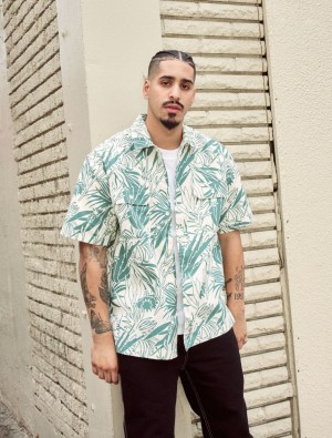 πουκαμισα ανδρικα Dickies Max Meadows Short Sleeve καφε | 906548902