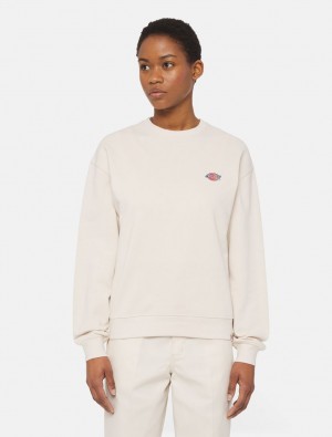 Φούτερ γυναικεια Dickies Millersburg ασπρα | 174686231