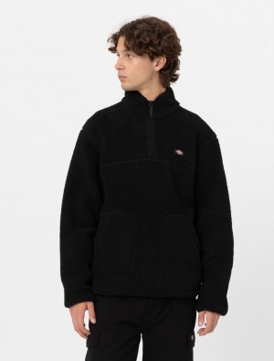 Φούτερ ανδρικα Dickies Mount Hope 1/4 Zip Fleece μαυρα | 550262117