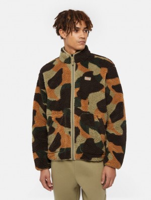 Φούτερ ανδρικα Dickies Mount Hope Camo Fleece Camouflage | 301816107