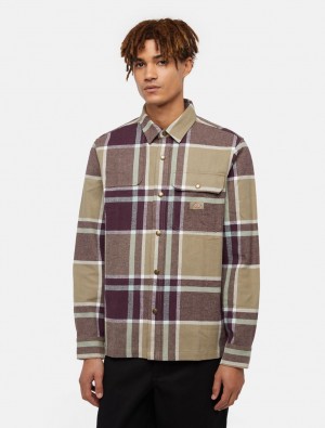 πουκαμισα ανδρικα Dickies Nimmons Long Sleeve πρασινο | 674976426