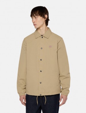 Μπουφαν ανδρικα Dickies Oakport Coach Χακί | 81817606