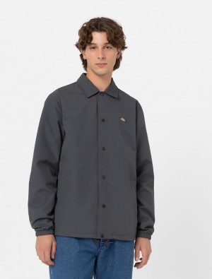 Μπουφαν ανδρικα Dickies Oakport Coach γκρι | 941841993