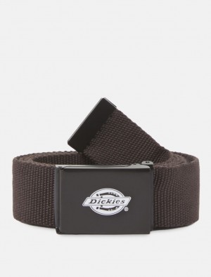 ζωνη ανδρικα Dickies Orcutt σοκολάτα | 602378555