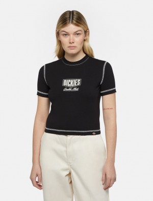 μπλουζακια γυναικεια Dickies Philipsburg Slim μαυρα | 114322844