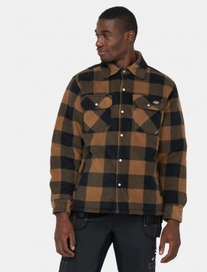 πουκαμισα ανδρικα Dickies Portland Χακί | 381514462