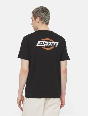 μπλουζακια ανδρικα Dickies Ruston Short Sleeve μαυρα | 655805433