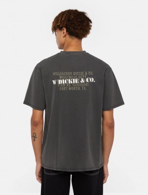 μπλουζακια ανδρικα Dickies Stamp γκρι | 563759834