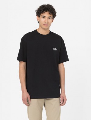 μπλουζακια ανδρικα Dickies Summerdale Short Sleeve μαυρα | 497202975