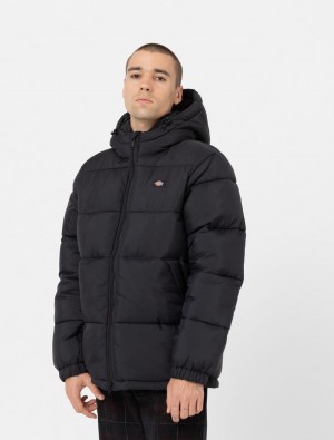 Μπουφαν ανδρικα Dickies Waldenburg Hooded μαυρα | 814269438