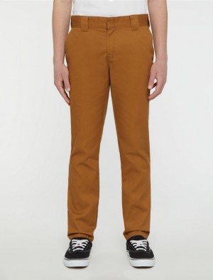 παντελόνι εργασίας ανδρικα Dickies 872 Slim Fit καφε | 834621602