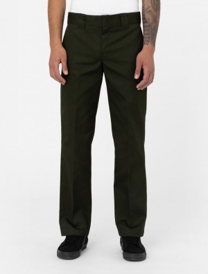 παντελόνι εργασίας ανδρικα Dickies 873 Slim Straight πρασινο | 981466878