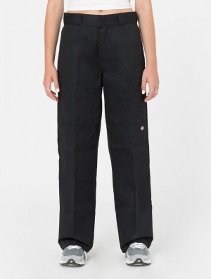 παντελόνι εργασίας γυναικεια Dickies Double Knee μαυρα | 480911180