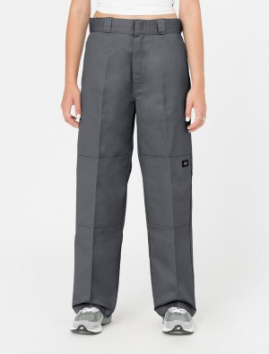 παντελόνι εργασίας γυναικεια Dickies Double Knee γκρι | 965762234