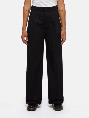 παντελόνι εργασίας γυναικεια Dickies Pleated Multi-Pocket μαυρα | 592263197
